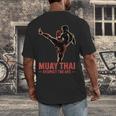 Muay Thai Respect The Art Martial Arts Kickboxing MMA Men's Back Print T-Shirt