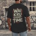 Muay Thai Wai Kru Respect Ritual Ceremony Fighter Identity Men's Back Print T-Shirt
