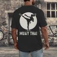 Muay Thai Woman Image Men's Back Print T-Shirt Muay Thai Woman Image Men's Back Print T-Shirt