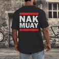 Nak Muay Thai Fighter Men's Back Print T-Shirt Nak Muay Thai Fighter Men's Back Print T-Shirt