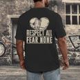 Respect All Fear None Muay Thai Men's Back Print T-Shirt