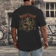 Retro Muay Thai Shorts Thai Boxing Fighter Style Skeleton Men's Back Print T-Shirt