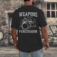 Rock Musician Drummer Drum Kit Men's Back Print T-Shirt Rock Musician Drummer Drum Kit Men's Back Print T-Shirt