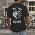 Tiger Muay Thai And Kickboxing Men's Back Print T-Shirt Tiger Muay Thai And Kickboxing Men's Back Print T-Shirt