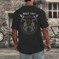 Twin Tiger Sak Yant Muay Thai Fighter Tee Martial Art Men's Back Print T-Shirt