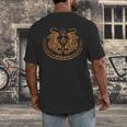 Twin Tiger Sak Yant Tattoo Muay Thai Thai Martial Arts Men's Back Print T-Shirt Twin Tiger Sak Yant Tattoo Muay Thai Thai Martial Arts Men's Back Print T-Shirt