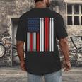 USA Flag Drummer Music Drum Kit Men's Back Print T-Shirt USA Flag Drummer Music Drum Kit Men's Back Print T-Shirt