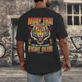 Vintage Muay Thai Twin Tiger Art Of 8 Limbs Men's Back Print T-Shirt Vintage Muay Thai Twin Tiger Art Of 8 Limbs Men's Back Print T-Shirt