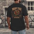 Vintage Muay Thai Wai Kru Thai Boxing Ritual Art Men's Back Print T-Shirt