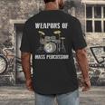 Weapons Of Mass Percussion Band Best Drummer Drum Kit Men's Back Print T-Shirt Weapons Of Mass Percussion Band Best Drummer Drum Kit Men's Back Print T-Shirt