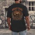 Weathered Muay Thai Fighter Thai Boxing Warrior Art Men's Back Print T-Shirt