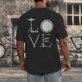 Women's Drum Kit Love Illustration For Music Enthusiasts Men's Back Print T-Shirt