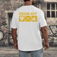 Drum Kit Band Drumming Drumsticks Musical Drums Men's Back Print T-Shirt Drum Kit Band Drumming Drumsticks Musical Drums Men's Back Print T-Shirt