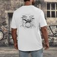 Drum Kit Men's Back Print T-Shirt Drum Kit Men's Back Print T-Shirt