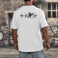 Drum Kit Pulse Line Rock Artist Drum Set Sweatshirt Men's Back Print T-Shirt Drum Kit Pulse Line Rock Artist Drum Set Sweatshirt Men's Back Print T-Shirt