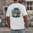 Drum Set Drumming Drummers Drum Kits Music Men's Back Print T-Shirt Drum Set Drumming Drummers Drum Kits Music Men's Back Print T-Shirt