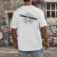 Drummer Drum Kit Rock & Roll Music Drummer Men's Back Print T-Shirt Drummer Drum Kit Rock & Roll Music Drummer Men's Back Print T-Shirt