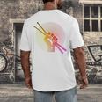 Drummer Drumsticks Fist Drum Kit Sweatshirt Men's Back Print T-Shirt Drummer Drumsticks Fist Drum Kit Sweatshirt Men's Back Print T-Shirt
