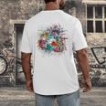 Drums Pop Art Drummer Drum Kit Men's Back Print T-Shirt