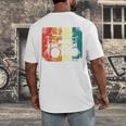 Drumset Cool Retro Vintage Drum Kit Drummer Music Percussion Men's Back Print T-Shirt Drumset Cool Retro Vintage Drum Kit Drummer Music Percussion Men's Back Print T-Shirt
