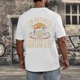I'm Retired My Only Boss Is My Drum Kit Drums Drummer Men's Back Print T-Shirt I'm Retired My Only Boss Is My Drum Kit Drums Drummer Men's Back Print T-Shirt