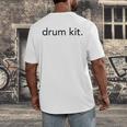 Minimalistic Drum Kit Minimal Raglan Baseball Tee Men's Back Print T-Shirt