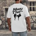 Muay Thai Boxing Martial Arts Fighter Men's Back Print T-Shirt