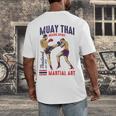 Muay Thai Boxing Spirit Martial Art Men's Back Print T-Shirt