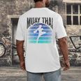 Muay Thai Hobby Fighter Martial Arts Boxing Men's Back Print T-Shirt