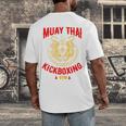 Muay Thai Tiger Kickboxing Gym MMA Street Fight Kickboxing Men's Back Print T-Shirt Muay Thai Tiger Kickboxing Gym MMA Street Fight Kickboxing Men's Back Print T-Shirt