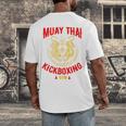 Tiger Muay Thai Kickboxing Gym MMA Training Men's Back Print T-Shirt Tiger Muay Thai Kickboxing Gym MMA Training Men's Back Print T-Shirt