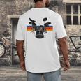 Vintage Drum Kit Drummer Rock Band Drums Men's Back Print T-Shirt Vintage Drum Kit Drummer Rock Band Drums Men's Back Print T-Shirt