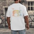 Vintage Drummer Drum Kit Men's Back Print T-Shirt Vintage Drummer Drum Kit Men's Back Print T-Shirt