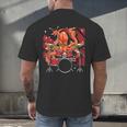 Animal Octopus Musician Drum Kit Octopus Drummer Men's Back Print T-Shirt Animal Octopus Musician Drum Kit Octopus Drummer Men's Back Print T-Shirt