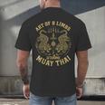 Art Of 8 Limbs MMA Tiger Muay Thai Fighter Muay Thai Men's Back Print T-Shirt