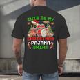 This Is My Christmas Pajama Shirt Drum Kit Christmas Men's Back Print T-Shirt This Is My Christmas Pajama Shirt Drum Kit Christmas Men's Back Print T-Shirt