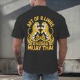 Cute Muay Thai Art For Men Women Kids Muay Thai Lovers Men's Back Print T-Shirt