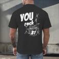 Drum Kit Drummer 81 Years 81st Birthday Men Women Men's Back Print T-Shirt Drum Kit Drummer 81 Years 81st Birthday Men Women Men's Back Print T-Shirt