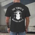 Drum Kit Graphic For a Drummer With Percussion Instruments Men's Back Print T-Shirt