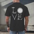 Drum Kit Love Illustration For Music Enthusiasts Men's Back Print T-Shirt Drum Kit Love Illustration For Music Enthusiasts Men's Back Print T-Shirt