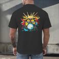Drum Kit Steamwave Music Band Men's Back Print T-Shirt