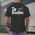 Drummer Humor The Drumfather Drum Kit Men's Back Print T-Shirt Drummer Humor The Drumfather Drum Kit Men's Back Print T-Shirt