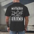 Drummer Music Drum Kit Men's Back Print T-Shirt