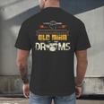 Drummer Drummer Pensioner Drum Kit Men's Back Print T-Shirt Drummer Drummer Pensioner Drum Kit Men's Back Print T-Shirt