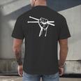 Drumsticks Hand Drum Kit Drummer Men's Back Print T-Shirt