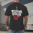 His Fight Is My Fight Muay Thai Kickboxer Fan Boxing Men's Back Print T-Shirt