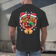 Gingerbread Cookies Christmas Fighting Muay Thai Men's Back Print T-Shirt Gingerbread Cookies Christmas Fighting Muay Thai Men's Back Print T-Shirt