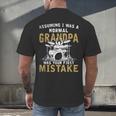 Grandpa Drummer Father's Day Drum Kit Men's Back Print T-Shirt Grandpa Drummer Father's Day Drum Kit Men's Back Print T-Shirt