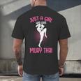 Just a Girl Who Loves Muay Thai Kids Girls Men's Back Print T-Shirt Just a Girl Who Loves Muay Thai Kids Girls Men's Back Print T-Shirt