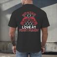 Love At First Punch Professional Boxer Muay Thai Boxing Men's Back Print T-Shirt